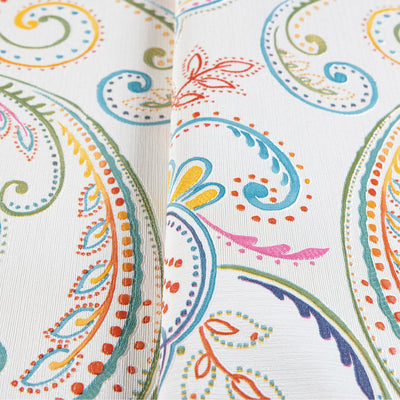 White Elegant Damask 3D Embossed Wallpaper, Vibrant Colors Textured Luxury Wallpaper - Walloro High End Wallcoverings & More