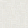 White Modern Geometric Shapes Wallpaper, Embossed Rich Textured Contemporary Wallcovering - Walloro High End Wallcoverings & More
