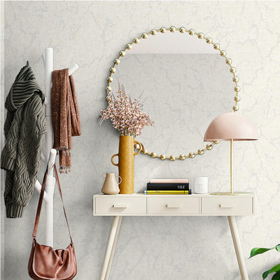 White Plain Abstract Embossed Wallpaper, Rich Textured Mdern Shimmering Accent Wall Decor - Walloro High End Wallcoverings & More