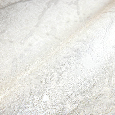 White Plain Abstract Embossed Wallpaper, Rich Textured Mdern Shimmering Accent Wall Decor - Walloro High End Wallcoverings & More