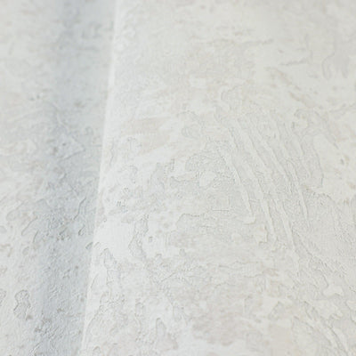White Rustic Abstract Farmhouse Wallpaper, 3D Embossed Weathered Solid Color Wallcovering - Walloro High End Wallcoverings & More
